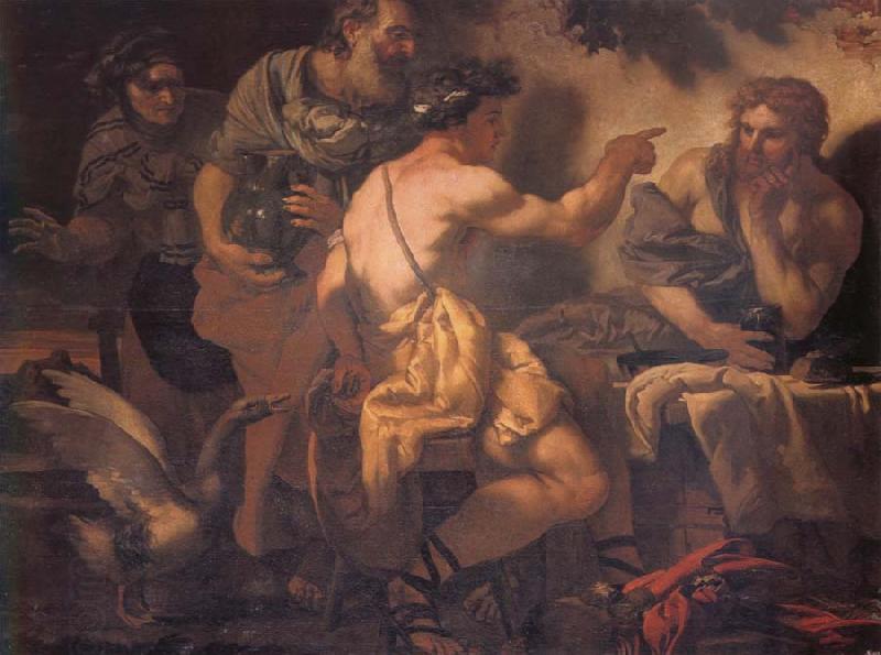 Johann Carl Loth Fupiter and Merury being entertained by philemon and Baucis China oil painting art
